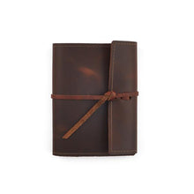 Load image into Gallery viewer, Writers Log Small Refillable Leather Notebook