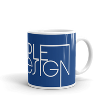 Load image into Gallery viewer, Temple Design Dark Cerulean Gloss Mug