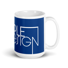Load image into Gallery viewer, Temple Design Dark Cerulean Gloss Mug